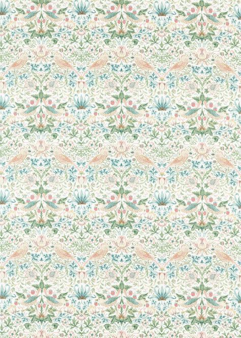 Hovedbilde William Morris - Strawberry Thief / Cochineal ...